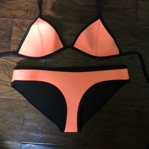 Triangle bikini in orange